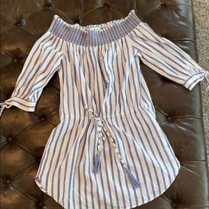 Off shoulder or scoop neck dress/coverup